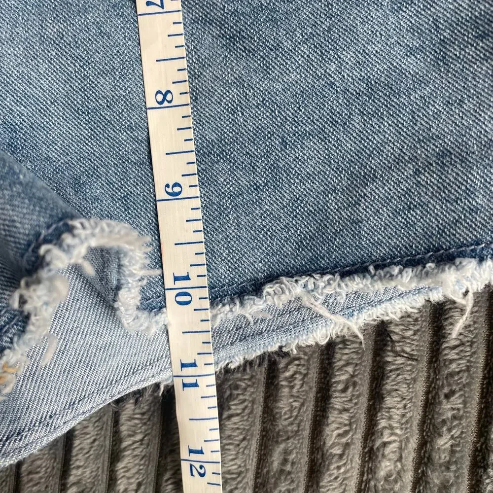 Old Navy Girls 10 Slim High Rise Adjustable Waist Denim Shorts Blue/Black Bundle
